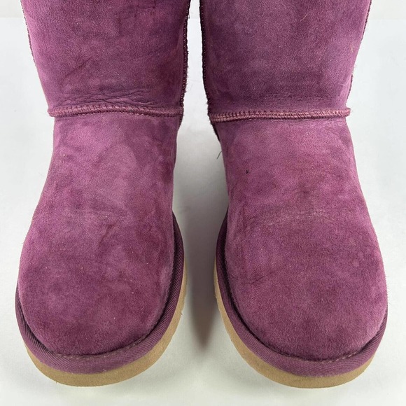 UGG Australia Women's Sheepskin Short Boot US 9 Purple Winter Boots 5825 - Picture 6 of 15